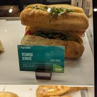 Vegan sandwich at Starbucks - UŠĆE Shopping Center in Belgrade