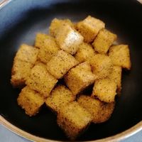 Polenta bravas at Gelatone - Trattoria Pizzeria in Lestartit