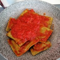 Vegetable ravioli at Gelatone - Trattoria Pizzeria in Lestartit