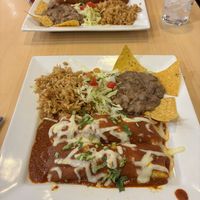Vengan enchiladas   at Sunrise Tacos in Bangkok