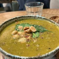 vegan soup at Wonderland Patisserie in Paris