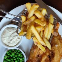 Banana blossom and chips  at The Tankerville Arms in Alnwick