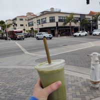 Matcha with almond milk at Balboa Lily's in Newport Beach