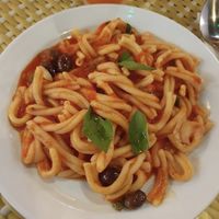 Vegan puttanesca at Sauce and Flour in Maidenhead