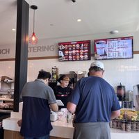 Second line/register where u pay and wait for food, after ordering at the other side of the counter  at Bagel Boss in Burbank
