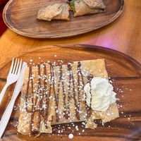 One with creme is not vegan at Honey Crepes in New York City