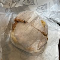 Bacon vegan bagel   at Utopia Bagels in New York City