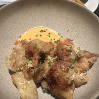 Mushroom bites with vegan mayo  at Kong Taiwanese Bistro in Vienna