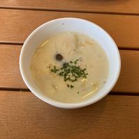 Soy milk soup   at Studio Cafe Sephiroth in Chigasaki