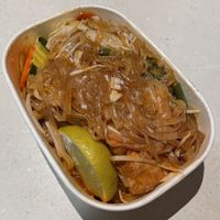 Pad thai w chick’n  at Vegan Thai-Riffic in North Lakes
