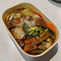 Stir fry cashew nut w vegan “duck” (so yummo)  at Vegan Thai-Riffic in North Lakes