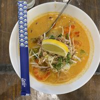 Vegan laksa   at Vegan Thai-Riffic in North Lakes