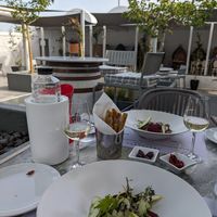 First course at Anhydrous in Santorini
