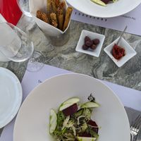 First course at Anhydrous in Santorini