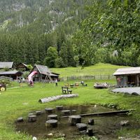 Large adventure playground outside the restaurant  at Waldhaeuslalm in Schladming