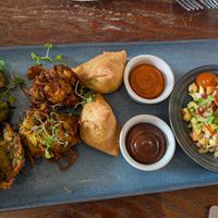 Vegan sharing platter for 2 at Lasan in Birmingham