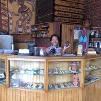 Dina's brownies are the best I've ever had in my life. They're dreamy!   at Dina's Chocolates in Panajachel