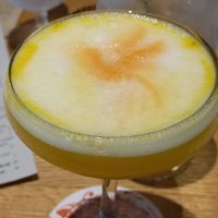 Passion fruit Pisco Sour (contains egg white) at La Costanera in Half Moon Bay