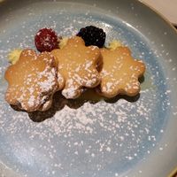 Alfajores: more like short bread with dulce de leche. Still good! at La Costanera in Half Moon Bay