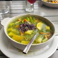 Green Hangover Soup at La Costanera in Half Moon Bay