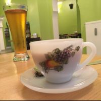 tea & apple juice at Govardhan in Cologne