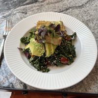 Summer salad with grilled tofu (vegan & GF)  at The Folio Bar & Kitchen  in Cambridge
