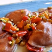 Ravioli at Il Goccino in Lucignano