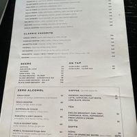 Drinks menu  at Yuki Canggu in Canggu