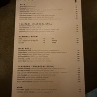 Menu april 2025  at Yuki Canggu in Canggu