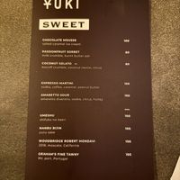 Menu april 2025  at Yuki Canggu in Canggu