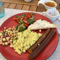 Vegan breakfast €18  at Peškafondo in Primosten