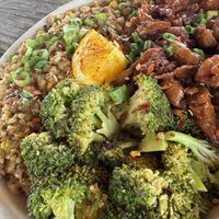Orange Chicken Bowl (GF)  at The Loaded Bowl in Oklahoma City