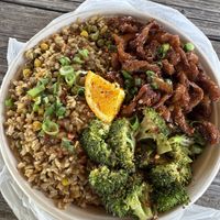Orange Chicken Bowl (GF), Loaded Size  at The Loaded Bowl in Oklahoma City