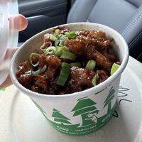 Side of orange TLB chicken   at The Loaded Bowl in Oklahoma City