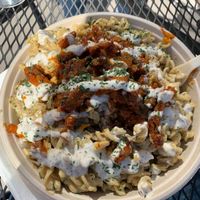 Mac and cheese buffalo style  at The Loaded Bowl in Oklahoma City