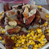AMAZINGLY DELICIOUS VEGAN loaded mashed potato bowl! at The Loaded Bowl in Oklahoma City