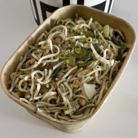 Cashew noodles  at Vashanta Bhavan in Dubai