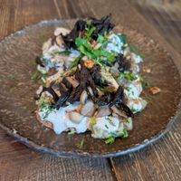 Mushrooms on toast at Honest Greens in Porto