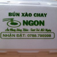 Name and phone number at Bun Xao Chay Ngon in Ho Chi Minh City