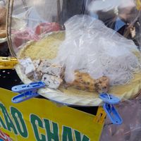 Food on the cart at Bun Xao Chay Ngon in Ho Chi Minh City
