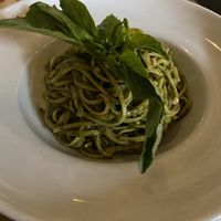 pesto vegano with linguini  at Il Posto in San Diego