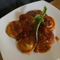 plant based ravioli (i don’t remember what sauce we got this time!)  at Il Posto in San Diego