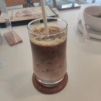 Iced coffee at Zoey's vegan by CANES in Bangkok
