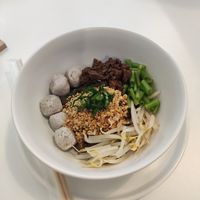 Boat noodles at Zoey's vegan by CANES in Bangkok