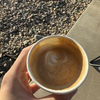 Latte with oatmilk   at Field Station Moab in Moab