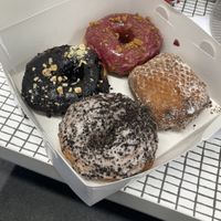 (Choc Hazelnut, Blueberry Biscoff, Oreo, and Jam)  at Holy Grounds in Preston