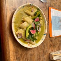 Enchiladas verdes  at El Jardín de Azu in Queretaro
