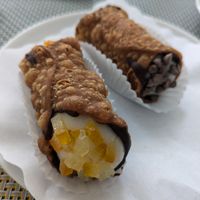 Sicilian Cannoli at 100% Bio Lab in Rome