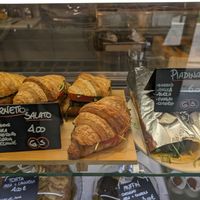 savory croissants and piadinas at 100% Bio Lab in Rome