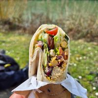Wrap mit Tofu und Kichererbsen at Haferkater - Dortmund Hbf in Dortmund